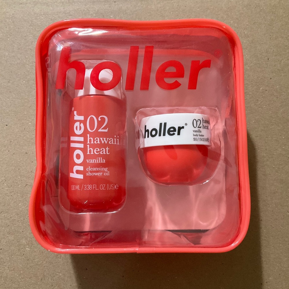 New Holler 02  Pink Bodycare Essentials Kit Travel Set Heating Up In‎ Hawaii